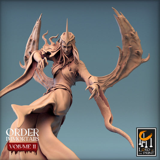 Vampire Queen, Order Immortalis Vol.2, Lord of the Print | Dungeons and Dragons | Pathfinder | Table Top RPG | 3D Printed Model