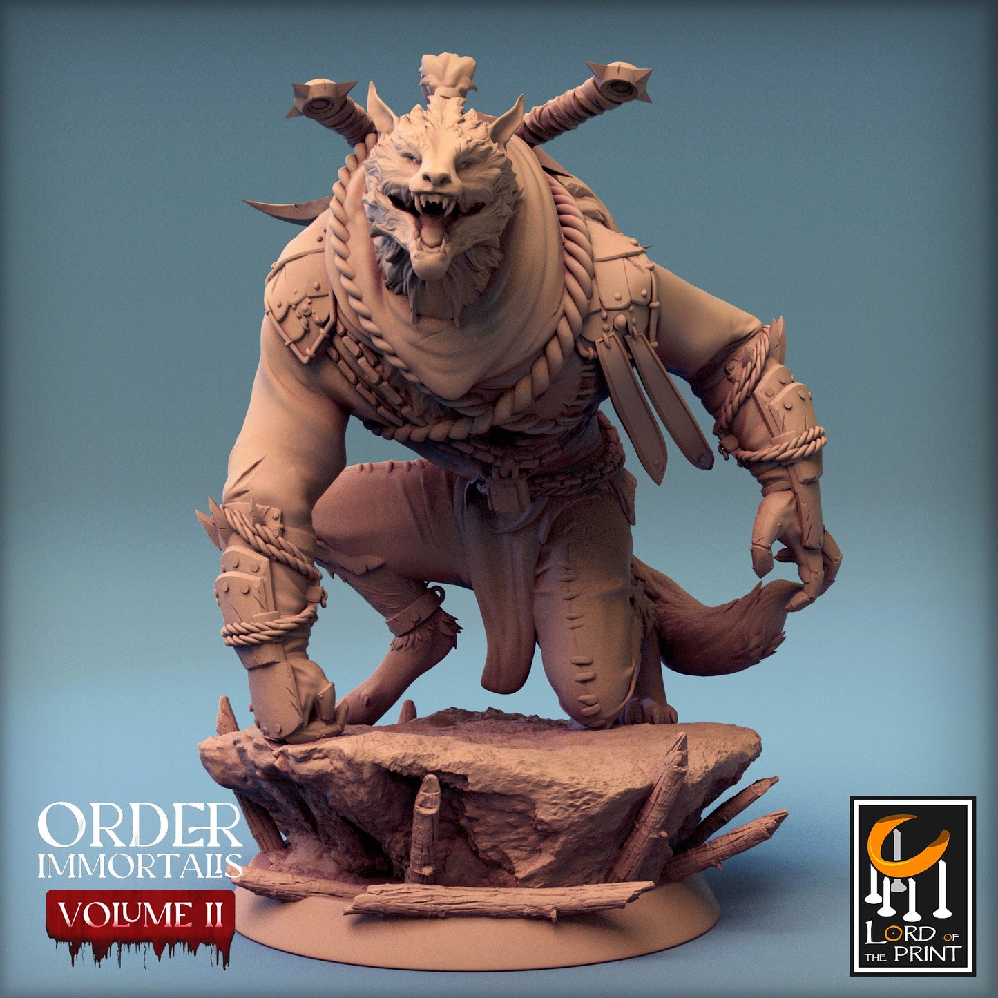 Werewolf Soldiers Pack 1, Order Immortalis Vol.2, Lord of the Print | Dungeons and Dragons | Pathfinder | Table Top RPG | 3D Printed Model