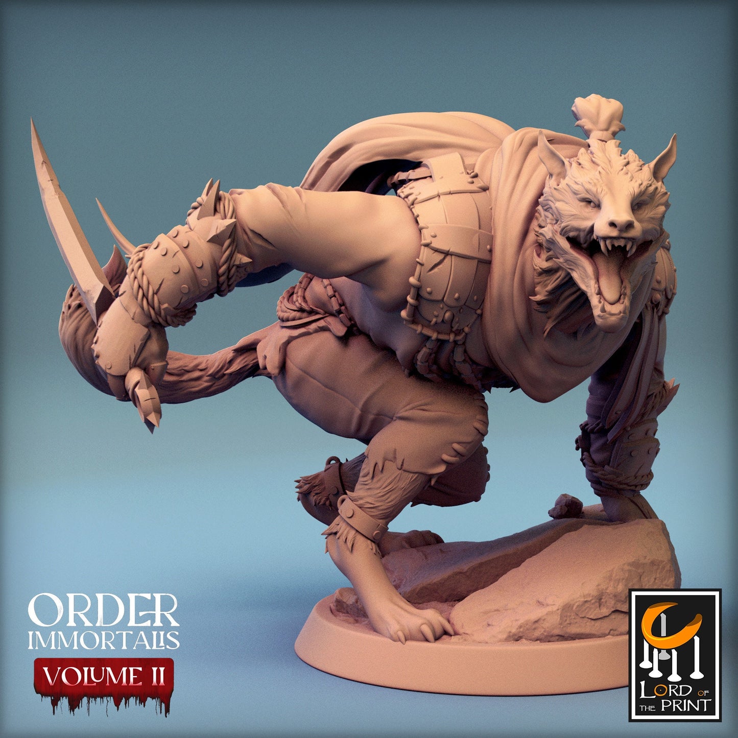 Werewolf Soldiers Pack 1, Order Immortalis Vol.2, Lord of the Print | Dungeons and Dragons | Pathfinder | Table Top RPG | 3D Printed Model