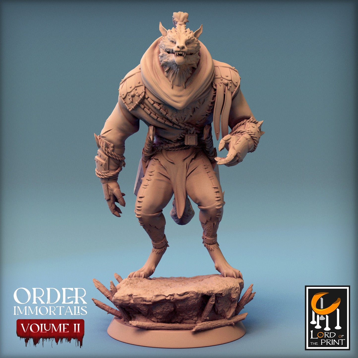 Werewolf Soldiers Pack 2, Order Immortalis Vol.2, Lord of the Print | Dungeons and Dragons | Pathfinder | Table Top RPG | 3D Printed Model