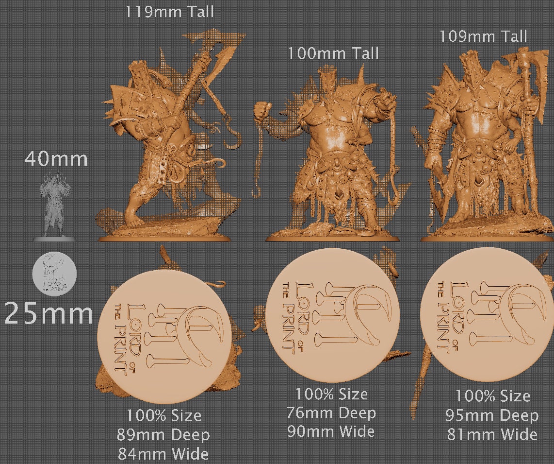 Eradicus Abominations, Order Immortalis Vol.2, Lord of the Print | Dungeons and Dragons | Pathfinder | Table Top RPG | 3D Printed Model