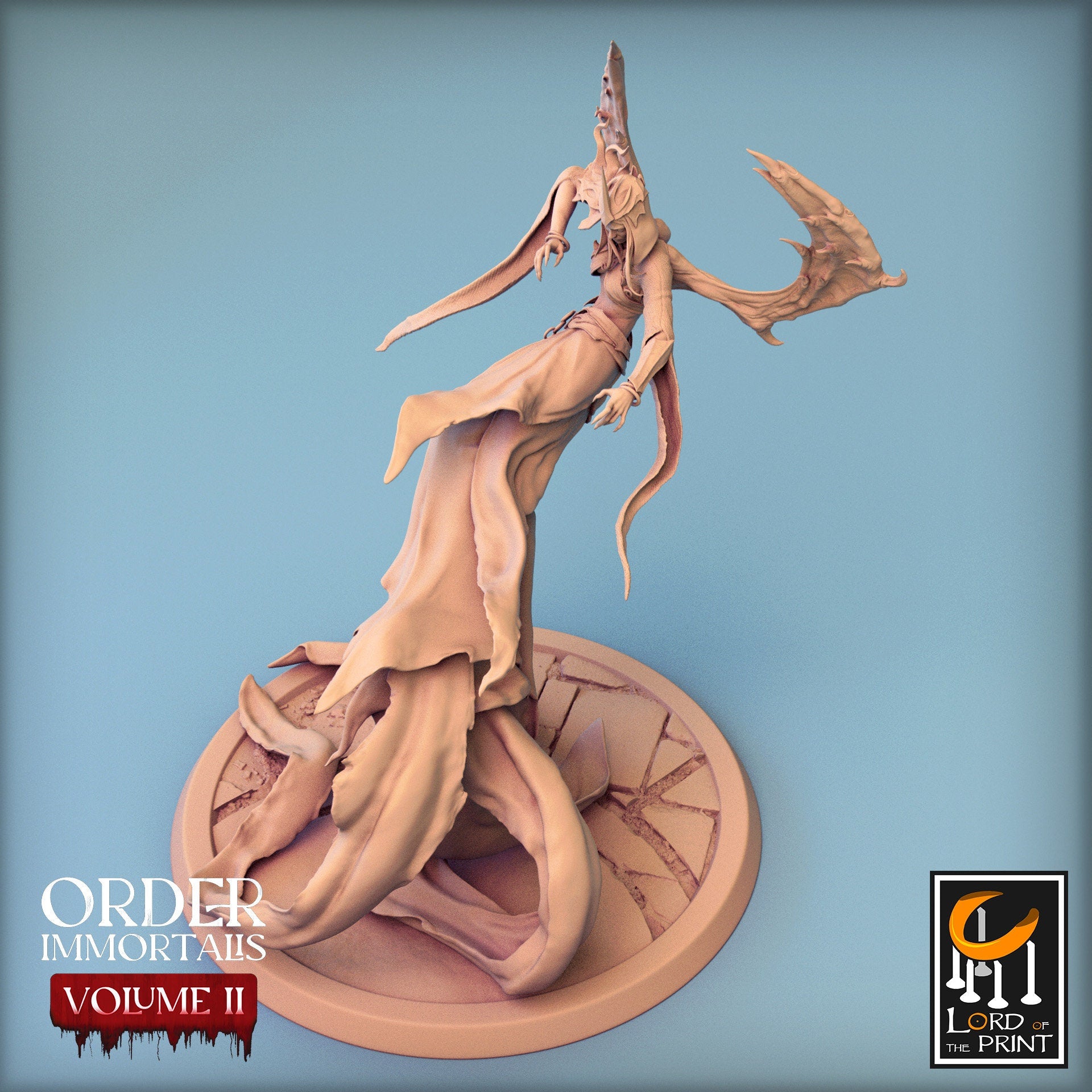 Vampire Queen, Order Immortalis Vol.2, Lord of the Print | Dungeons and Dragons | Pathfinder | Table Top RPG | 3D Printed Model