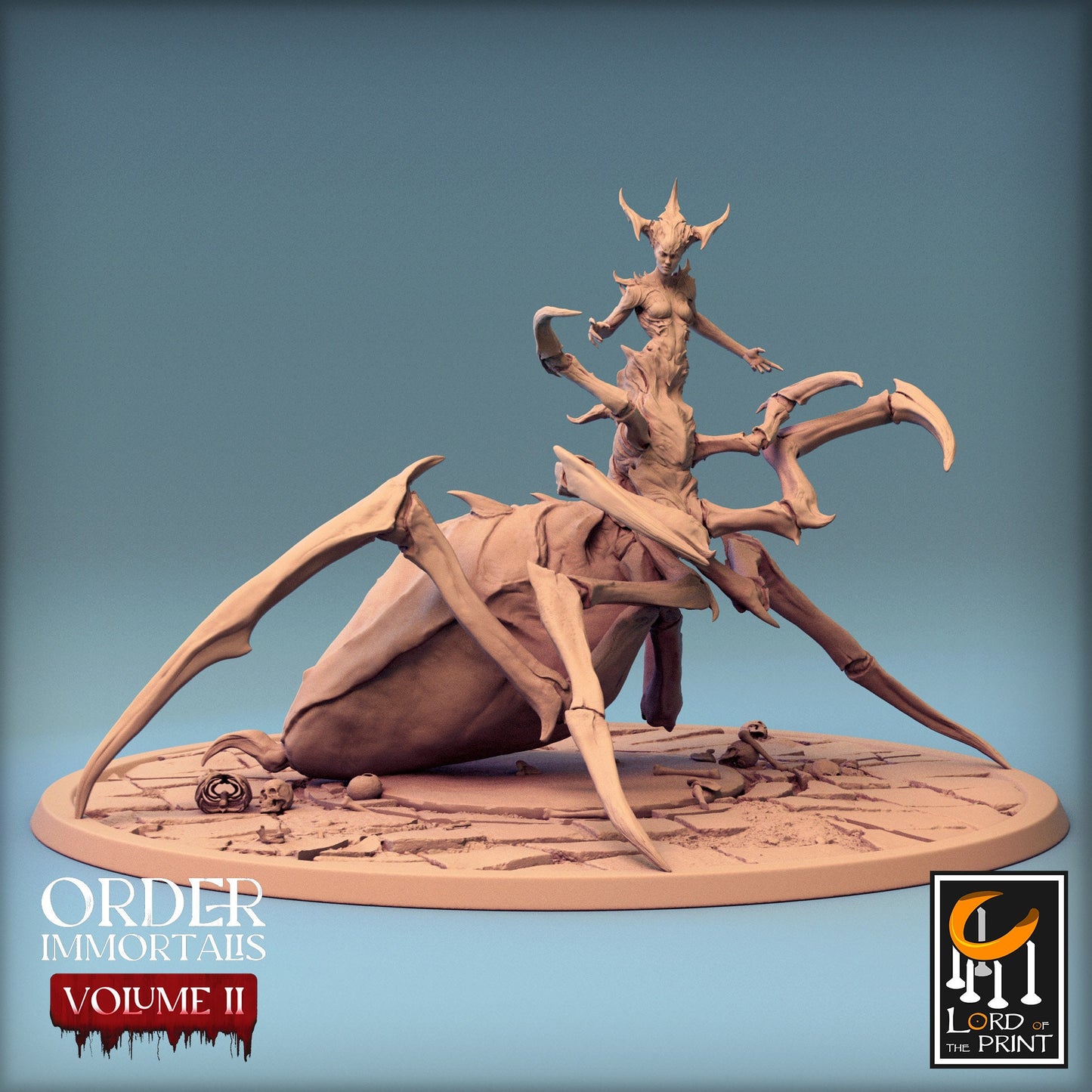 Spider Queen, Order Immortalis Vol.2, Lord of the Print | Dungeons and Dragons | Pathfinder | Table Top RPG | 3D Printed Model