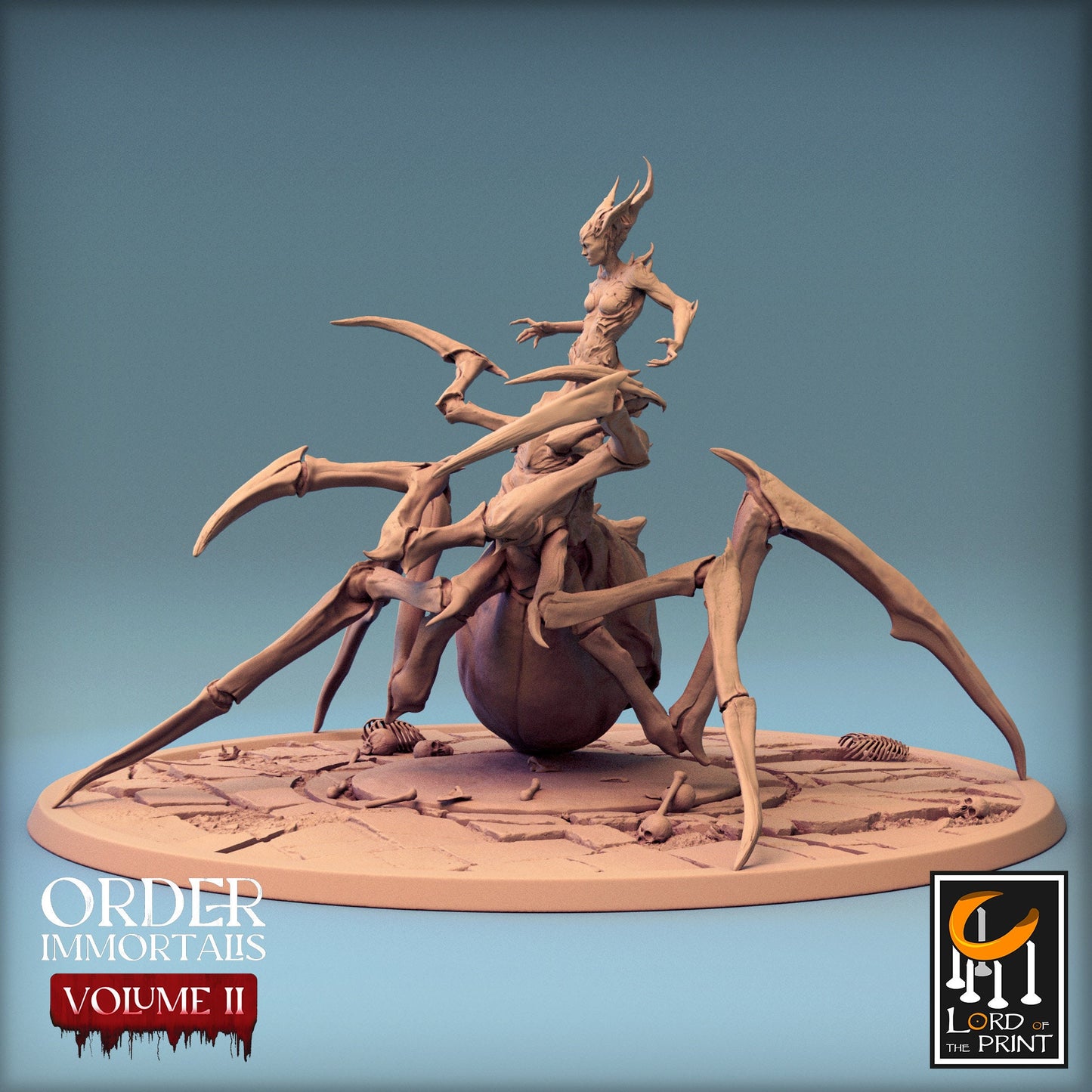 Spider Queen, Order Immortalis Vol.2, Lord of the Print | Dungeons and Dragons | Pathfinder | Table Top RPG | 3D Printed Model