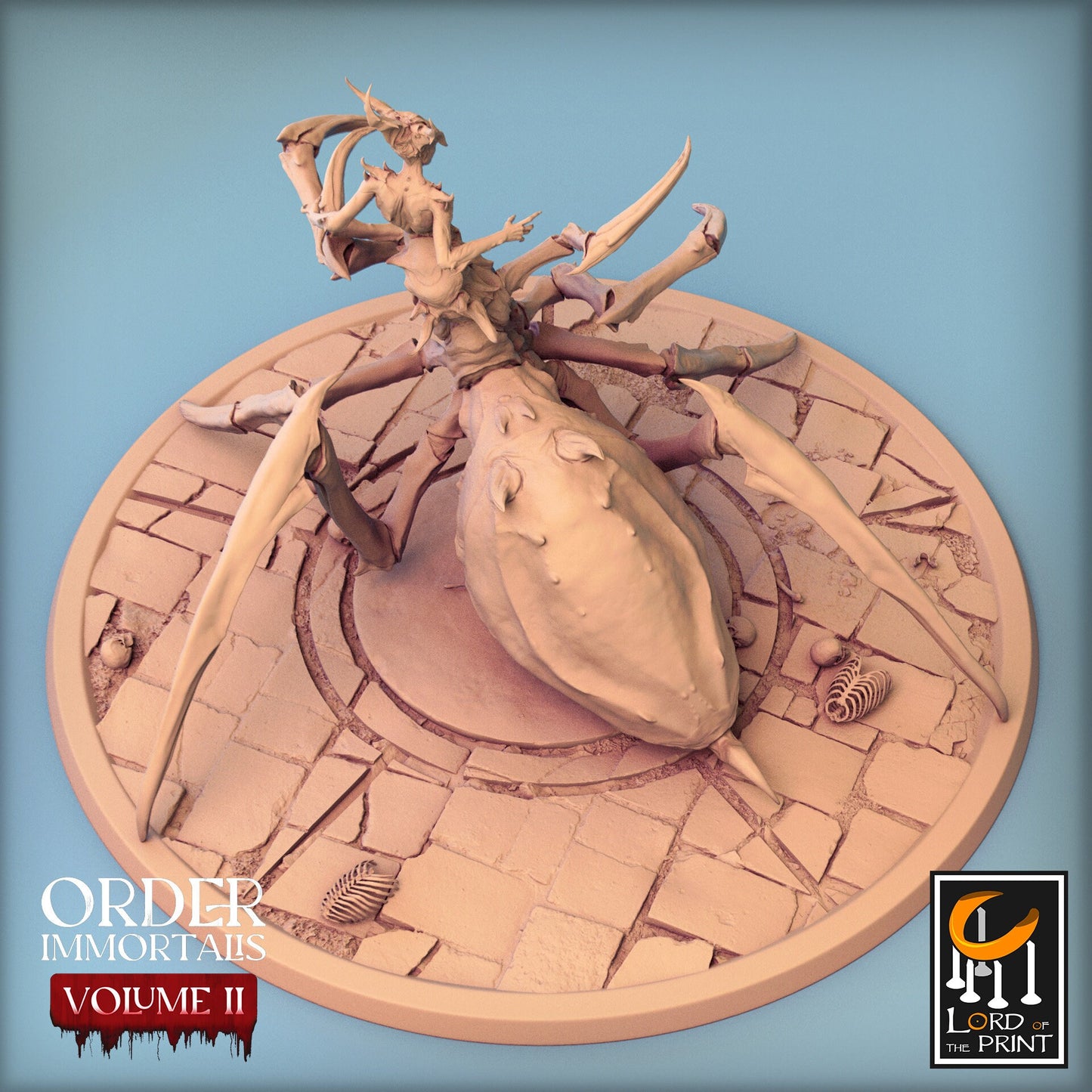 Spider Queen, Order Immortalis Vol.2, Lord of the Print | Dungeons and Dragons | Pathfinder | Table Top RPG | 3D Printed Model