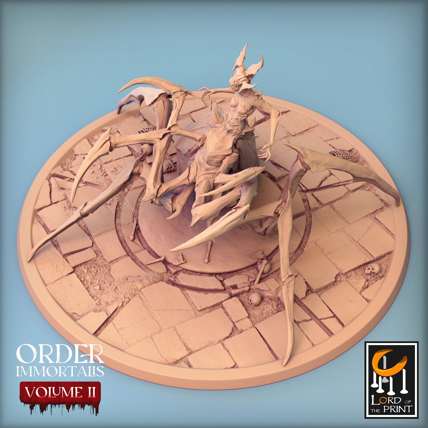 Spider Queen, Order Immortalis Vol.2, Lord of the Print | Dungeons and Dragons | Pathfinder | Table Top RPG | 3D Printed Model