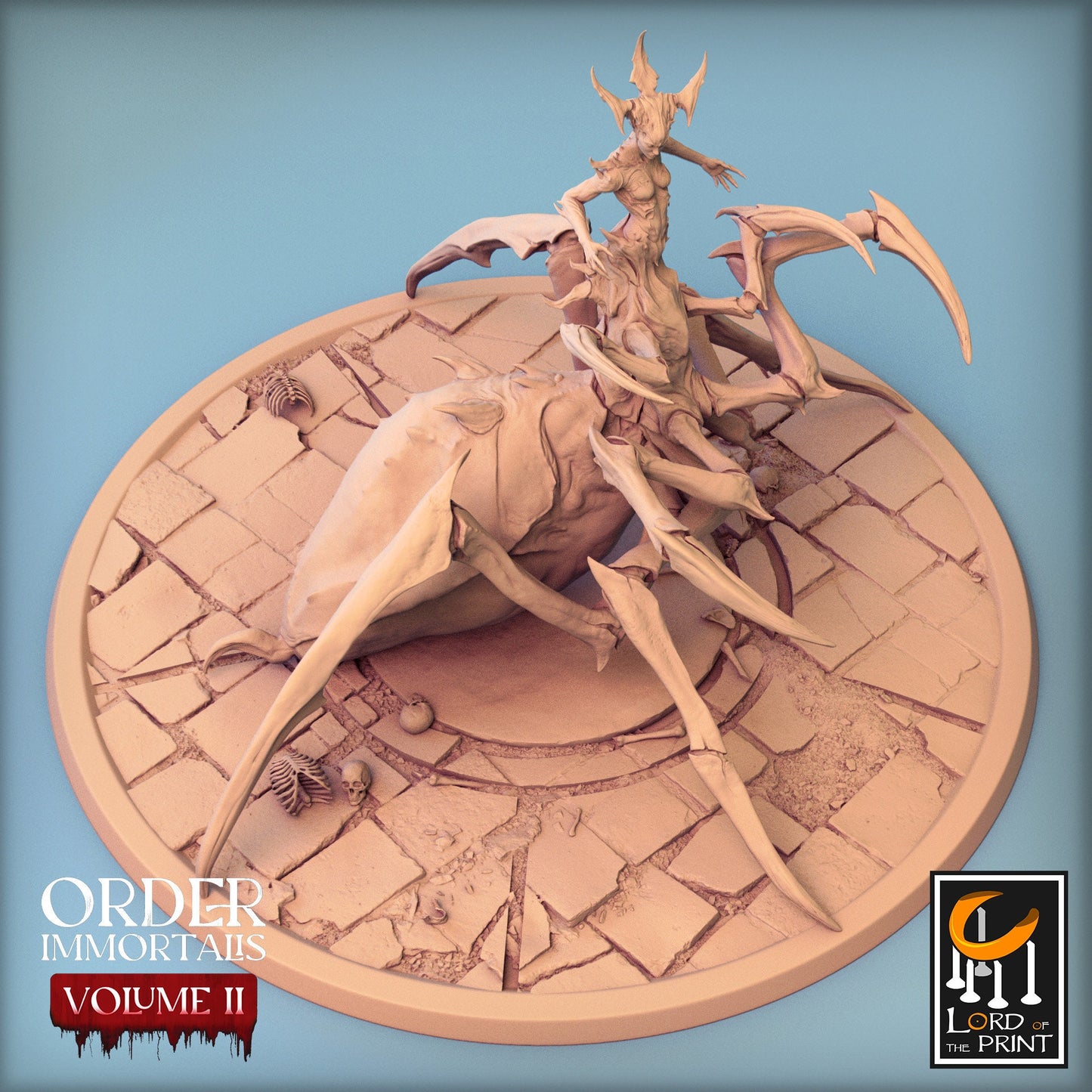 Spider Queen, Order Immortalis Vol.2, Lord of the Print | Dungeons and Dragons | Pathfinder | Table Top RPG | 3D Printed Model