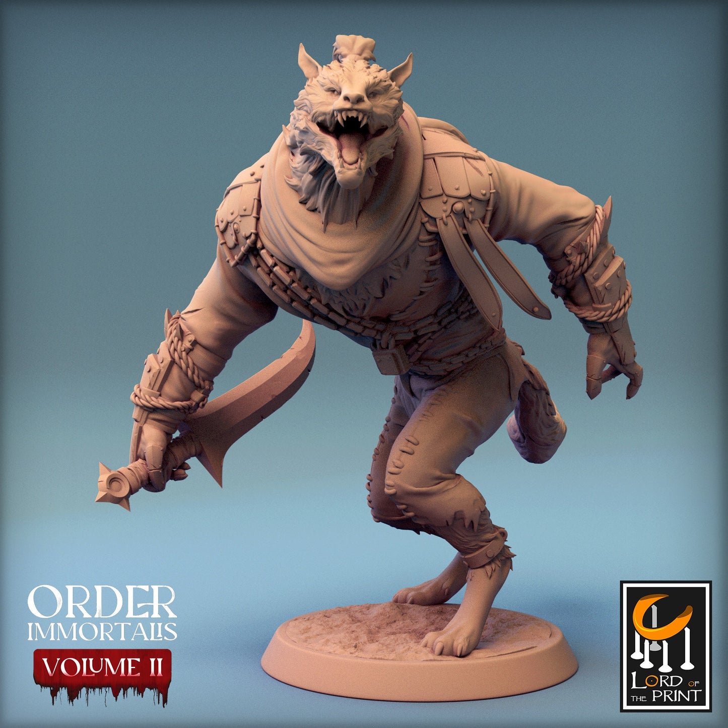 Werewolf Soldiers Pack 1, Order Immortalis Vol.2, Lord of the Print | Dungeons and Dragons | Pathfinder | Table Top RPG | 3D Printed Model