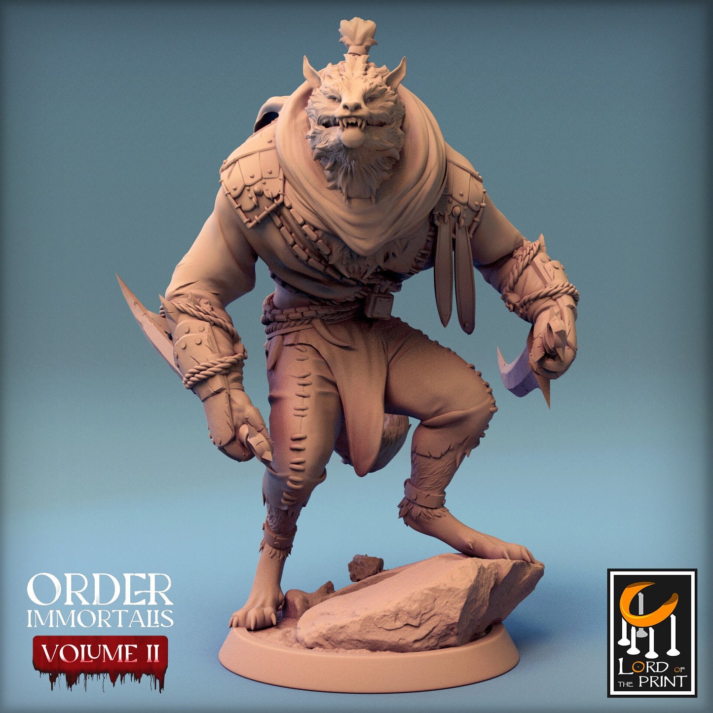 Werewolf Soldiers Pack 2, Order Immortalis Vol.2, Lord of the Print | Dungeons and Dragons | Pathfinder | Table Top RPG | 3D Printed Model