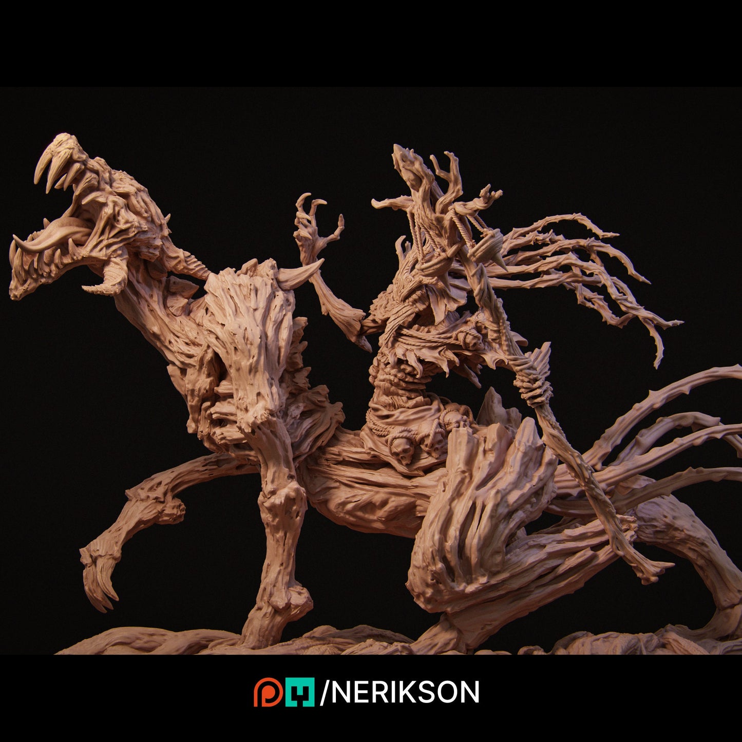 Famine, Mounted, Powerful NPC, Ernest Nemirovsky | Dungeons and Dragons | Pathfinder | Table Top RPG | 3D Printed Model