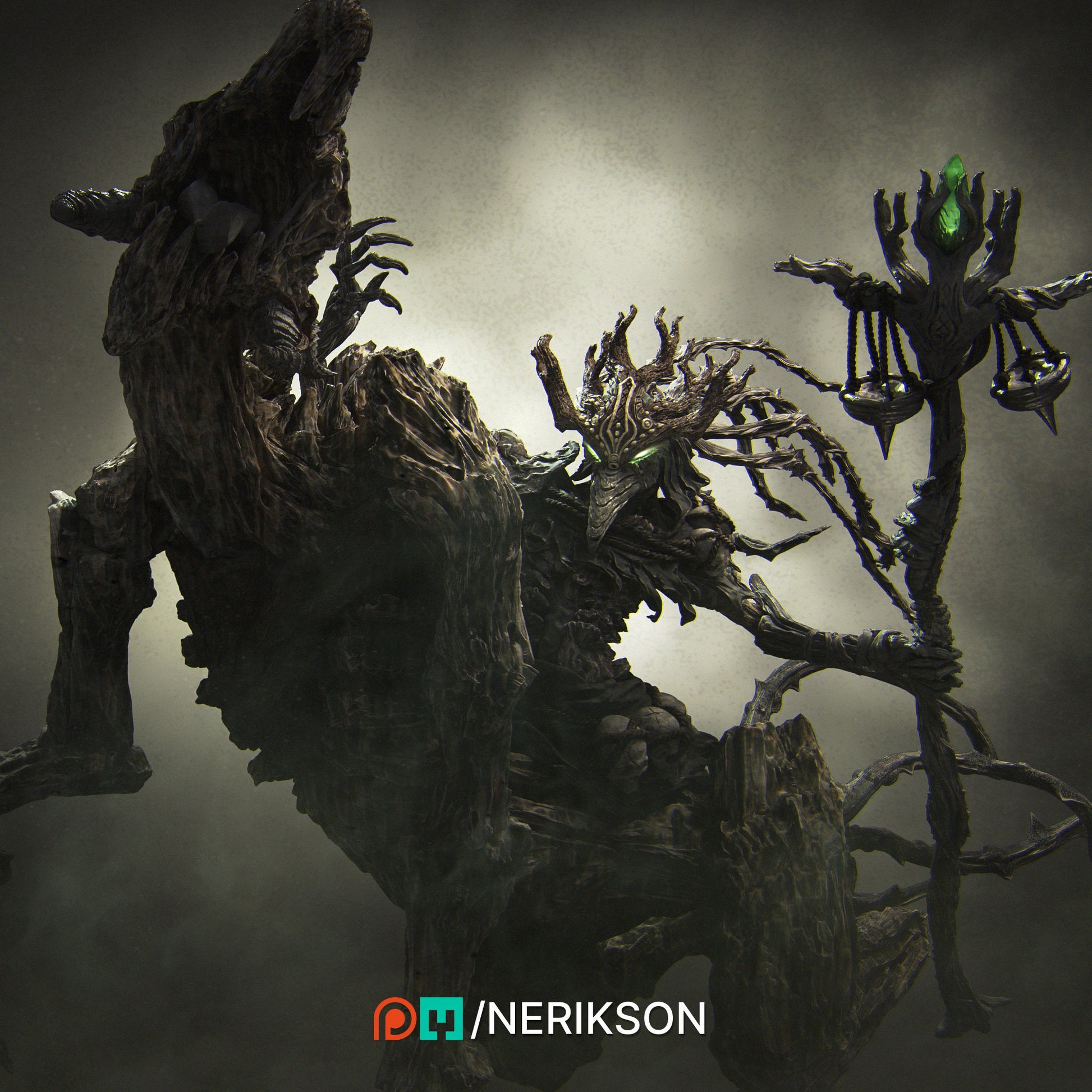 Famine, Mounted, Powerful NPC, Ernest Nemirovsky | Dungeons and Dragons | Pathfinder | Table Top RPG | 3D Printed Model