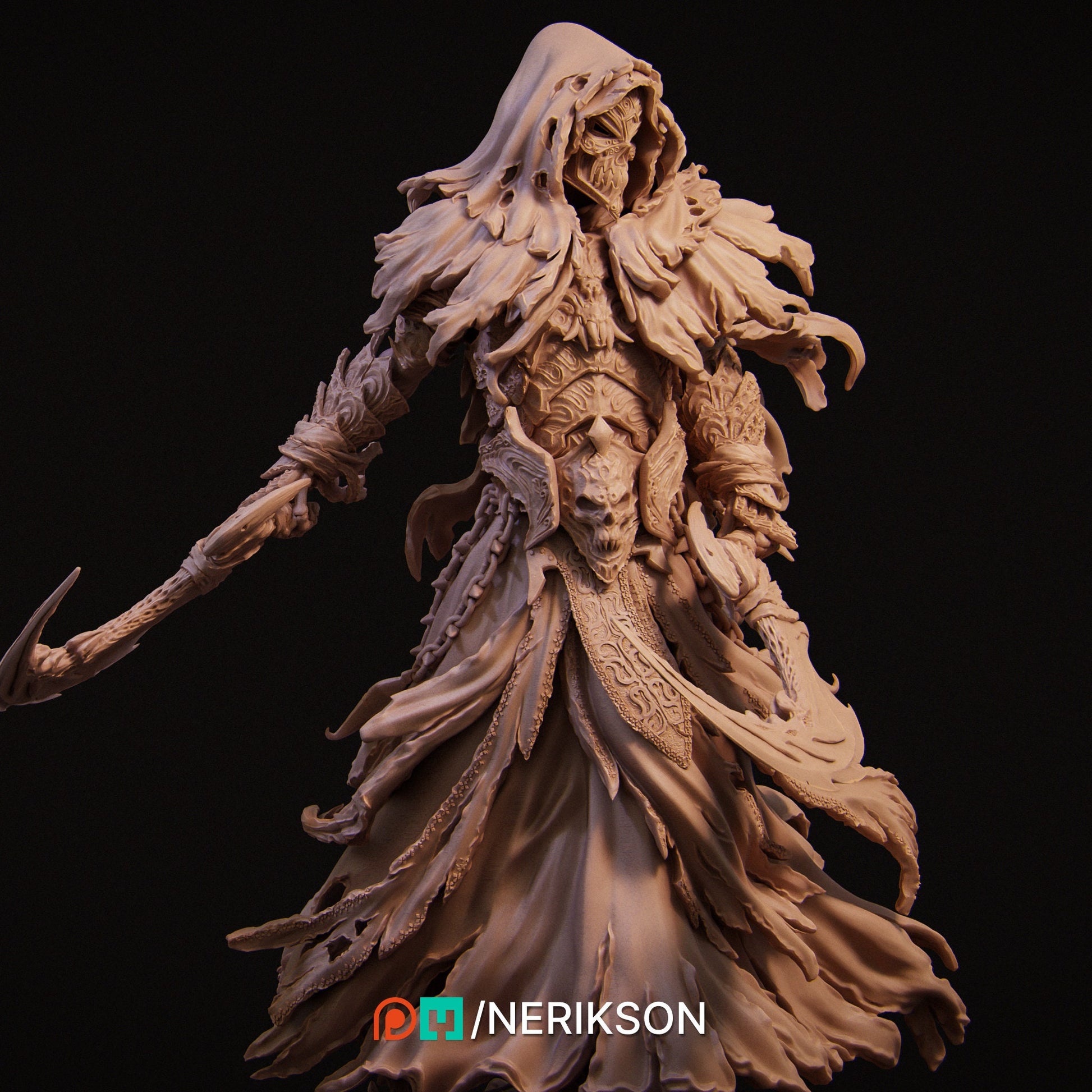Death, Powerful NPC, Ernest Nemirovsky | Dungeons and Dragons | Pathfinder | Table Top RPG | 3D Printed Model