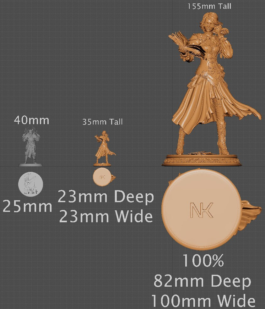 Orinthia the Librarian | Aussie 3D Printed Miniatures and Terrain