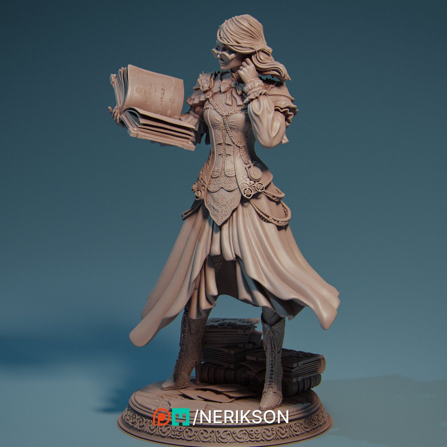 Orinthia the Librarian | Aussie 3D Printed Miniatures and Terrain