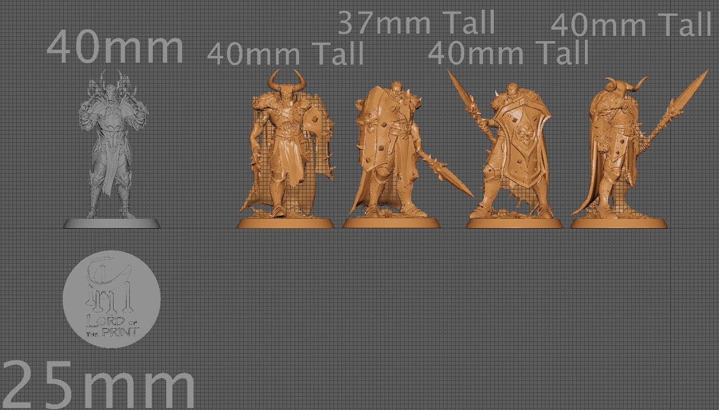 Spear Raiders, Rescale Miniatures | Dungeons and Dragons | Pathfinder | Table Top RPG | 3D Printed Model