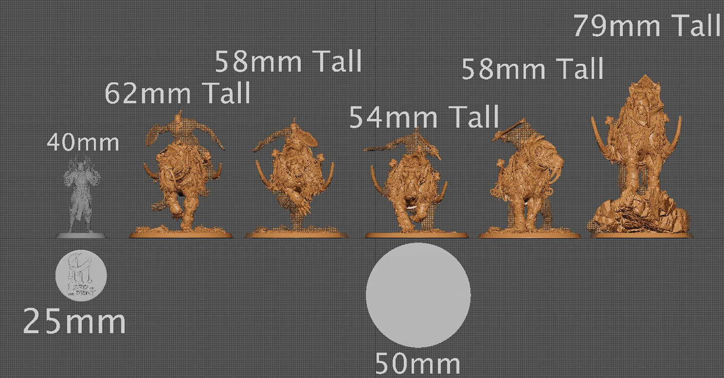 Saber Riders, Rescale Miniatures | Dungeons and Dragons | Pathfinder | Table Top RPG | 3D Printed Model