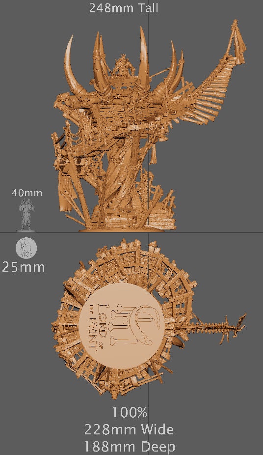 Orc Lookout Tower, Rescale Miniatures | Dungeons and Dragons | Pathfinder | Table Top RPG | 3D Printed Model