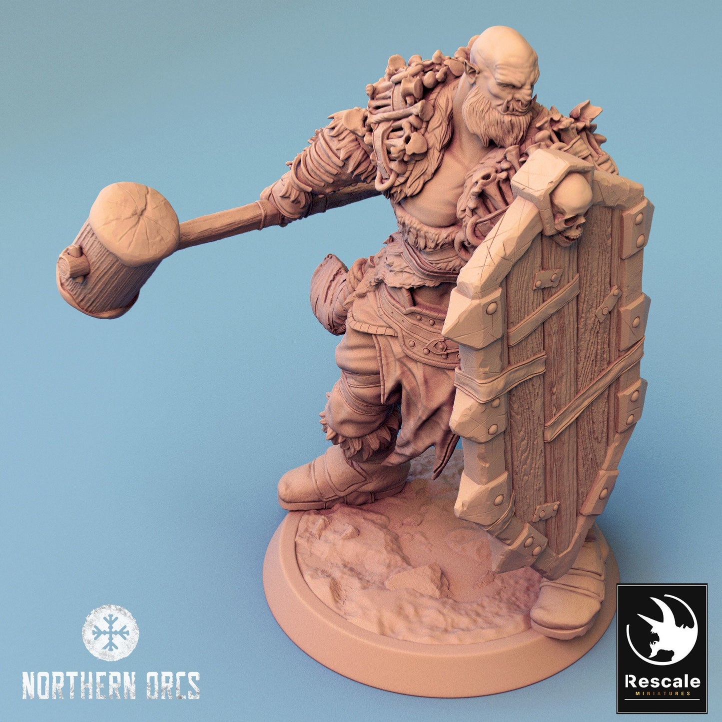 Orcs n' Smashers, Rescale Miniatures | Dungeons and Dragons | Pathfinder | Table Top RPG | 3D Printed Model