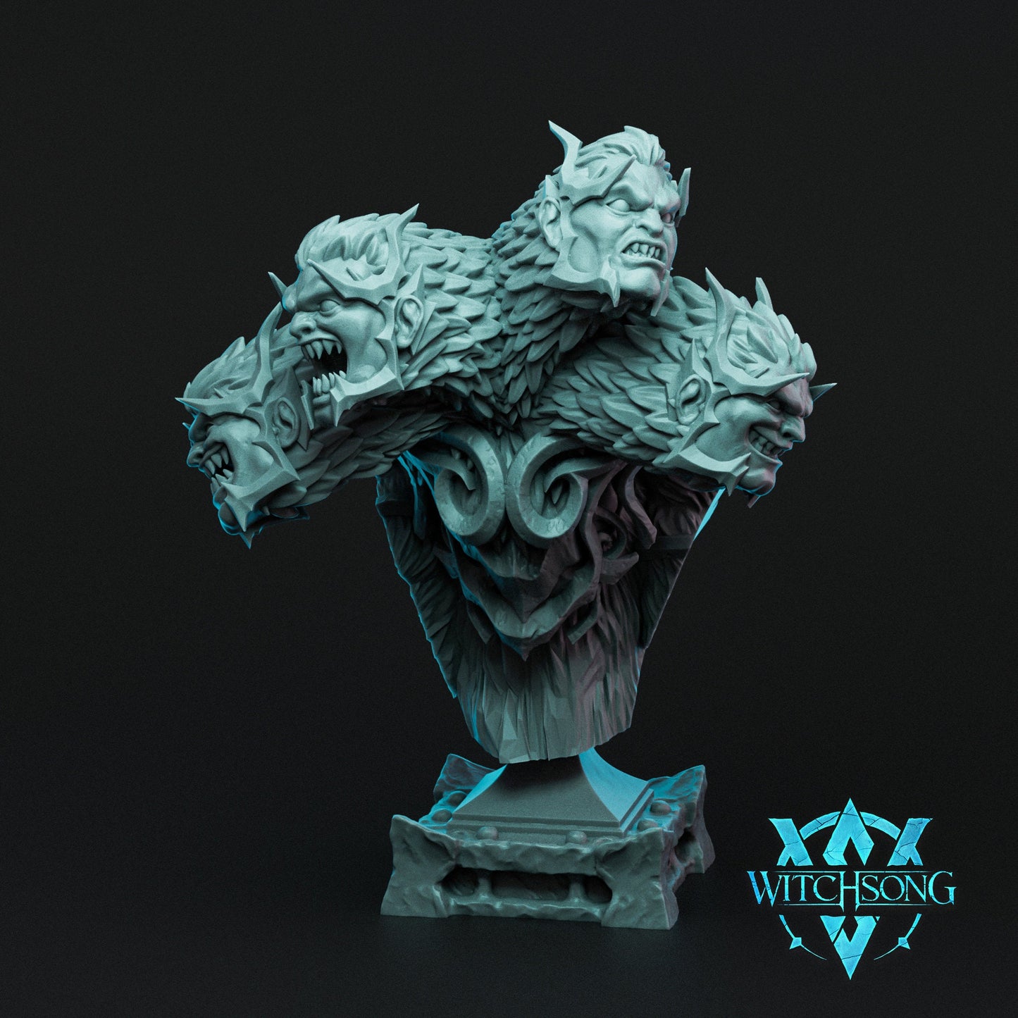 Hydra Sphynx, Witchsong Miniatures | Dungeons and Dragons | Pathfinder | Table Top RPG | 3D Printed Model