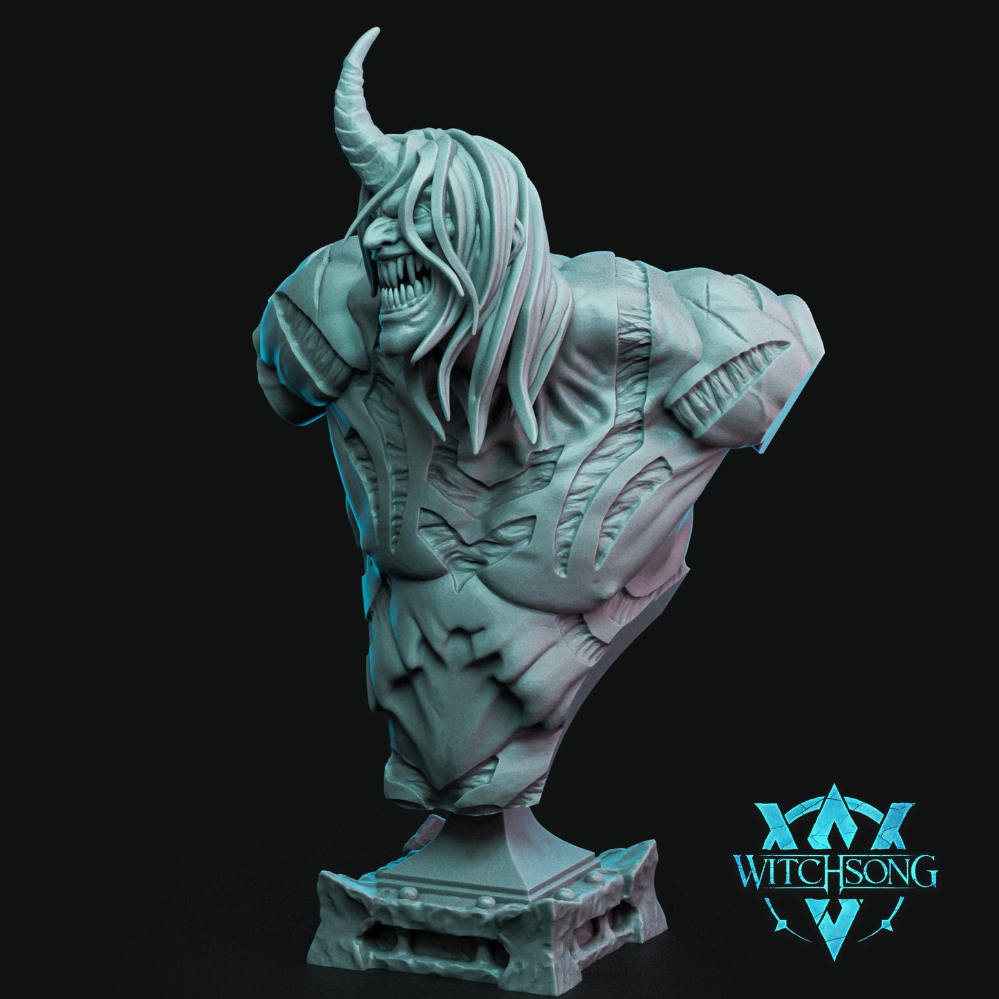 Champion of Wrath, Witchsong Miniatures | Dungeons and Dragons | Pathfinder | Table Top RPG | 3D Printed Model