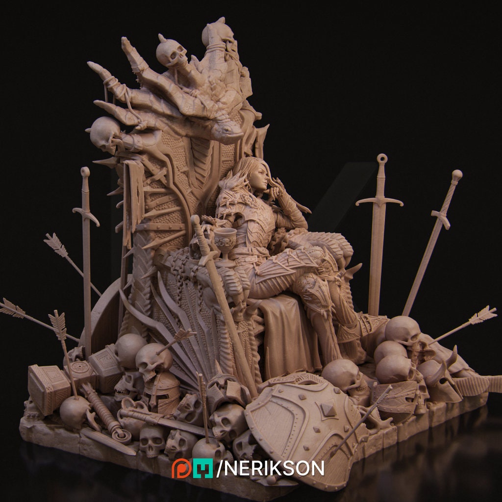 Alheera, Dragon Throne, Powerful NPC, Ernest Nemirovsky | Dungeons and Dragons | Pathfinder | Table Top RPG | 3D Printed Model