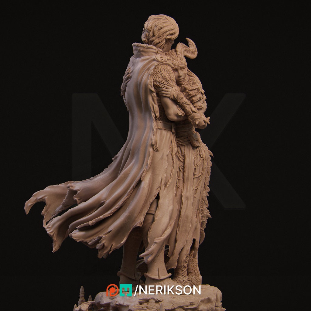 The Last Battle, Statue, Ernest Nemirovsky | Dungeons and Dragons | Pathfinder | Table Top RPG | 3D Printed Model