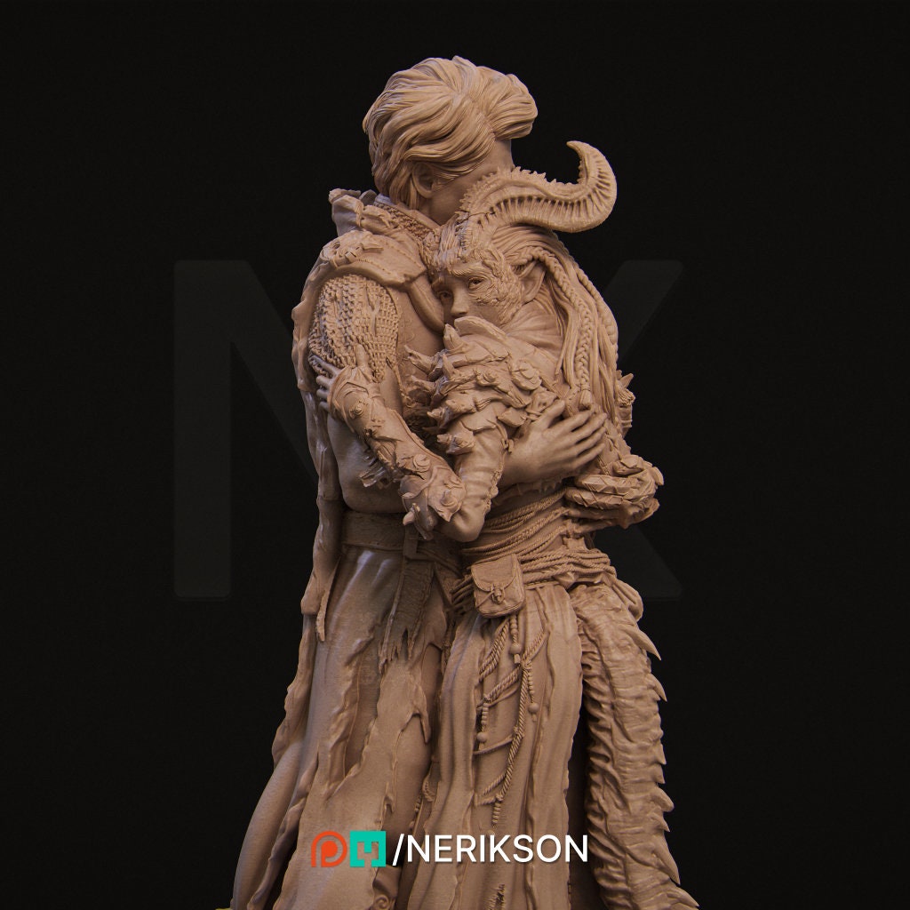 The Last Battle, Statue, Ernest Nemirovsky | Dungeons and Dragons | Pathfinder | Table Top RPG | 3D Printed Model