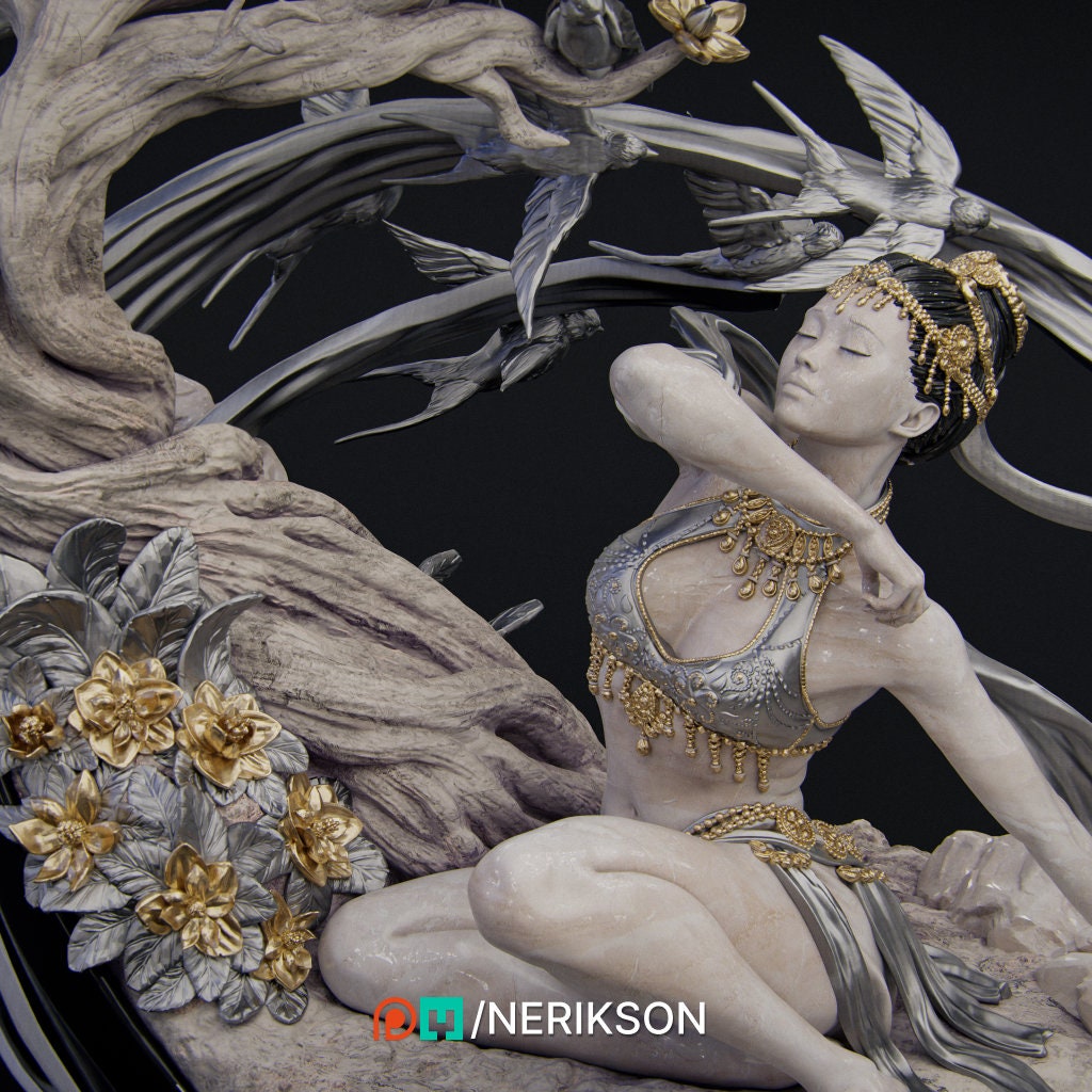 Spring, Statue | Aussie 3D Printed Miniatures and Terrain