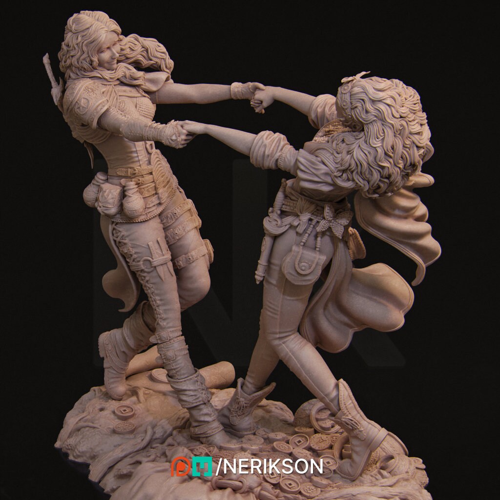 Ode to Joy, Statue, Ernest Nemirovsky | Dungeons and Dragons | Pathfinder | Table Top RPG | 3D Printed Model