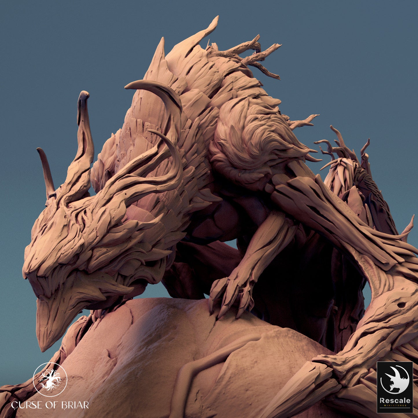 Briar Dragon, Curse of the Briar Lord of the Print | Dungeons and Dragons | Pathfinder | Table Top RPG | 3D Printed Model