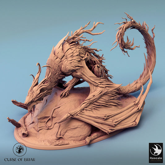 Briar Dragon, Curse of the Briar Lord of the Print | Dungeons and Dragons | Pathfinder | Table Top RPG | 3D Printed Model