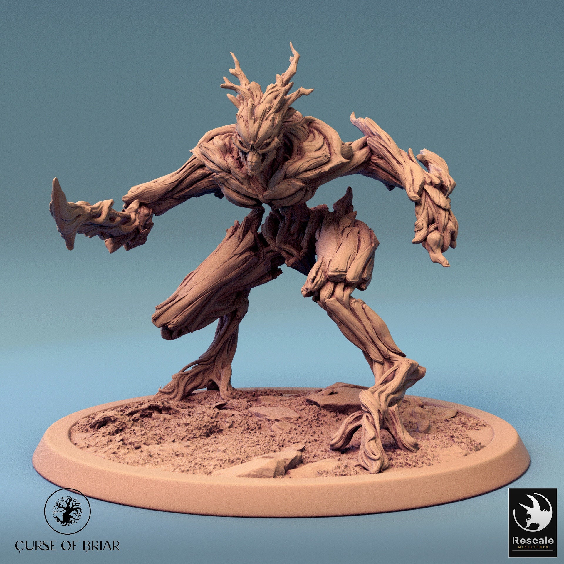 The Treefolk, Pack 2, Rescale Miniatures | Dungeons and Dragons | Pathfinder | Table Top RPG | 3D Printed Model