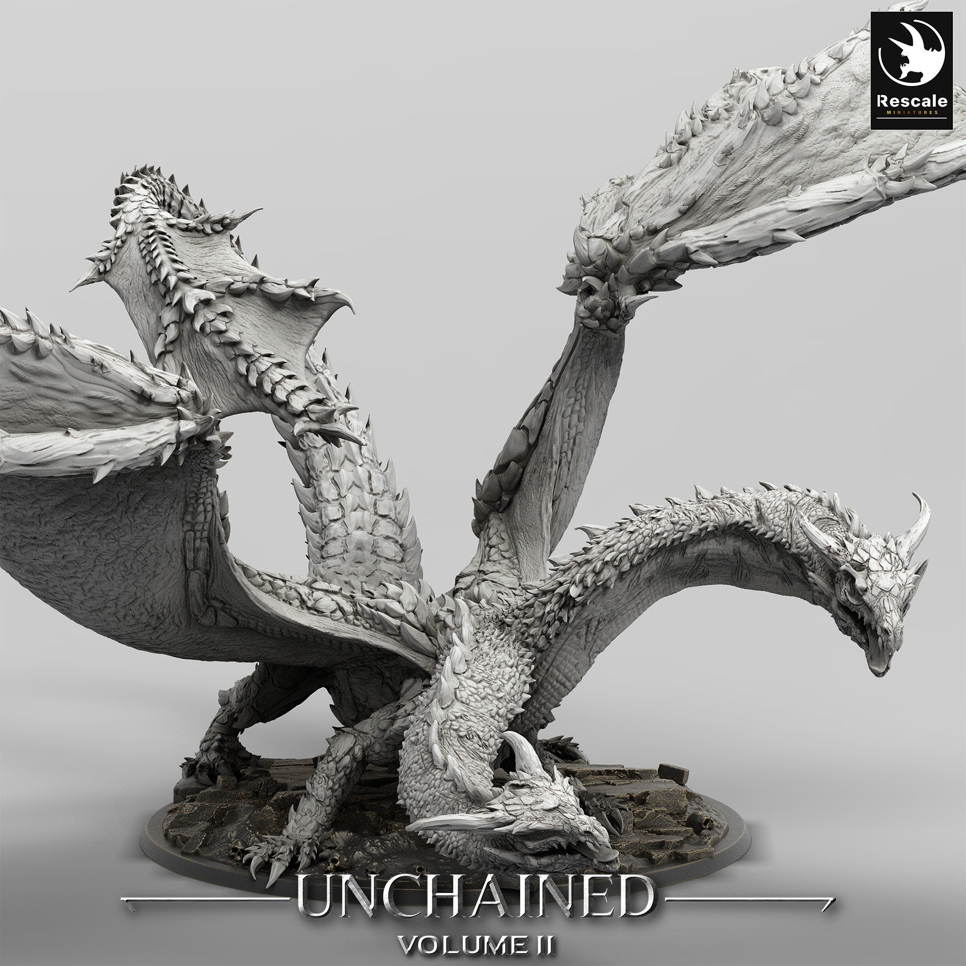 Bialmuth, Two Headed Dragon | Aussie 3D Printed Miniatures and Terrain