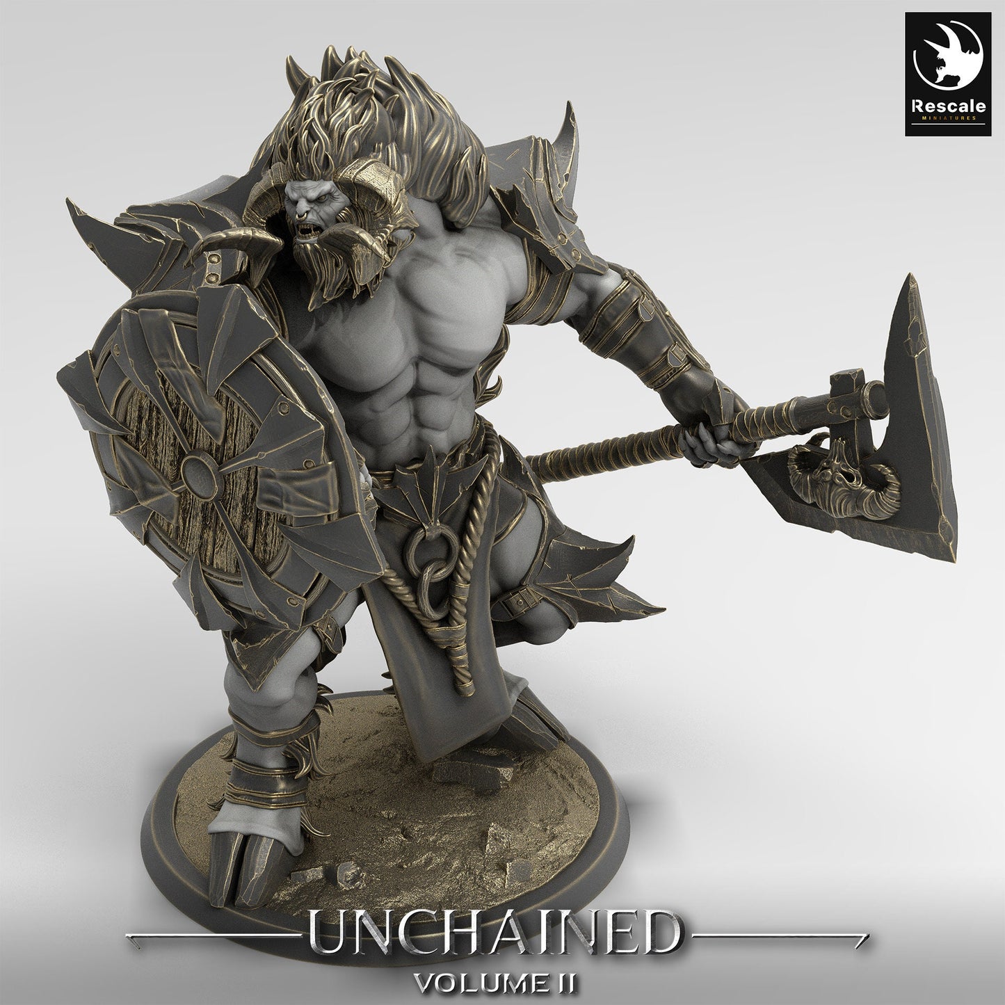 Minotaurs, Rescale Miniatures | Dungeons and Dragons | Pathfinder | Table Top RPG | 3D Printed Model