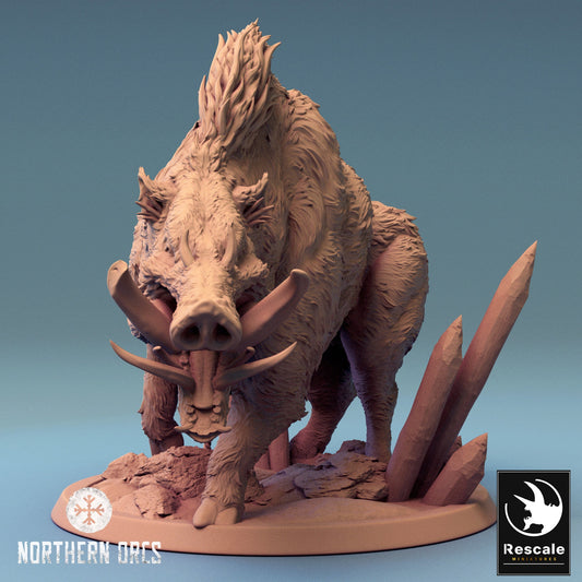 Wild Hogs, Rescale Miniatures | Dungeons and Dragons | Pathfinder | Table Top RPG | 3D Printed Model