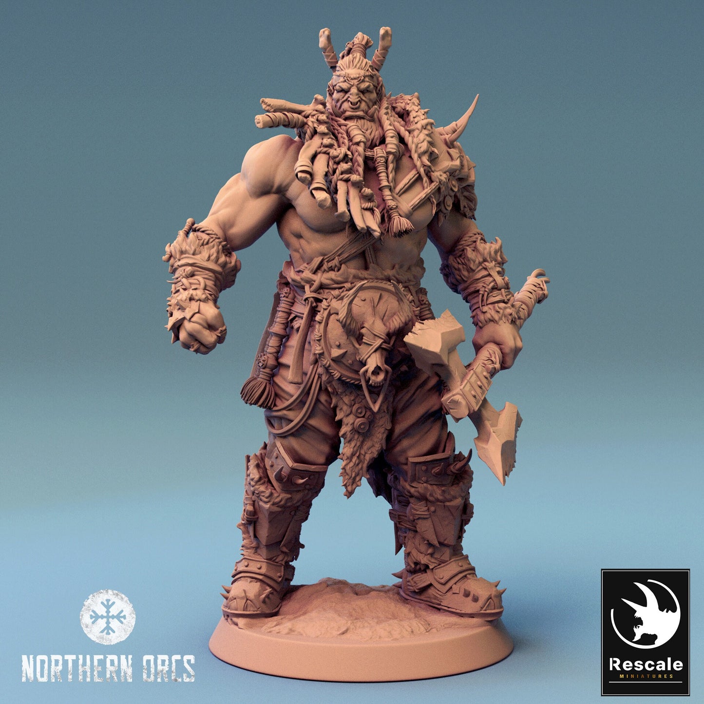 King Azhrog, Rescale Miniatures | Dungeons and Dragons | Pathfinder | Table Top RPG | 3D Printed Model