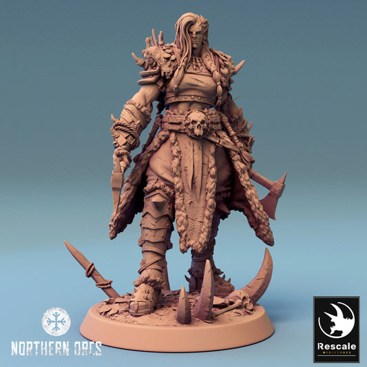 Queen Drakka, Rescale Miniatures | Dungeons and Dragons | Pathfinder | Table Top RPG | 3D Printed Model
