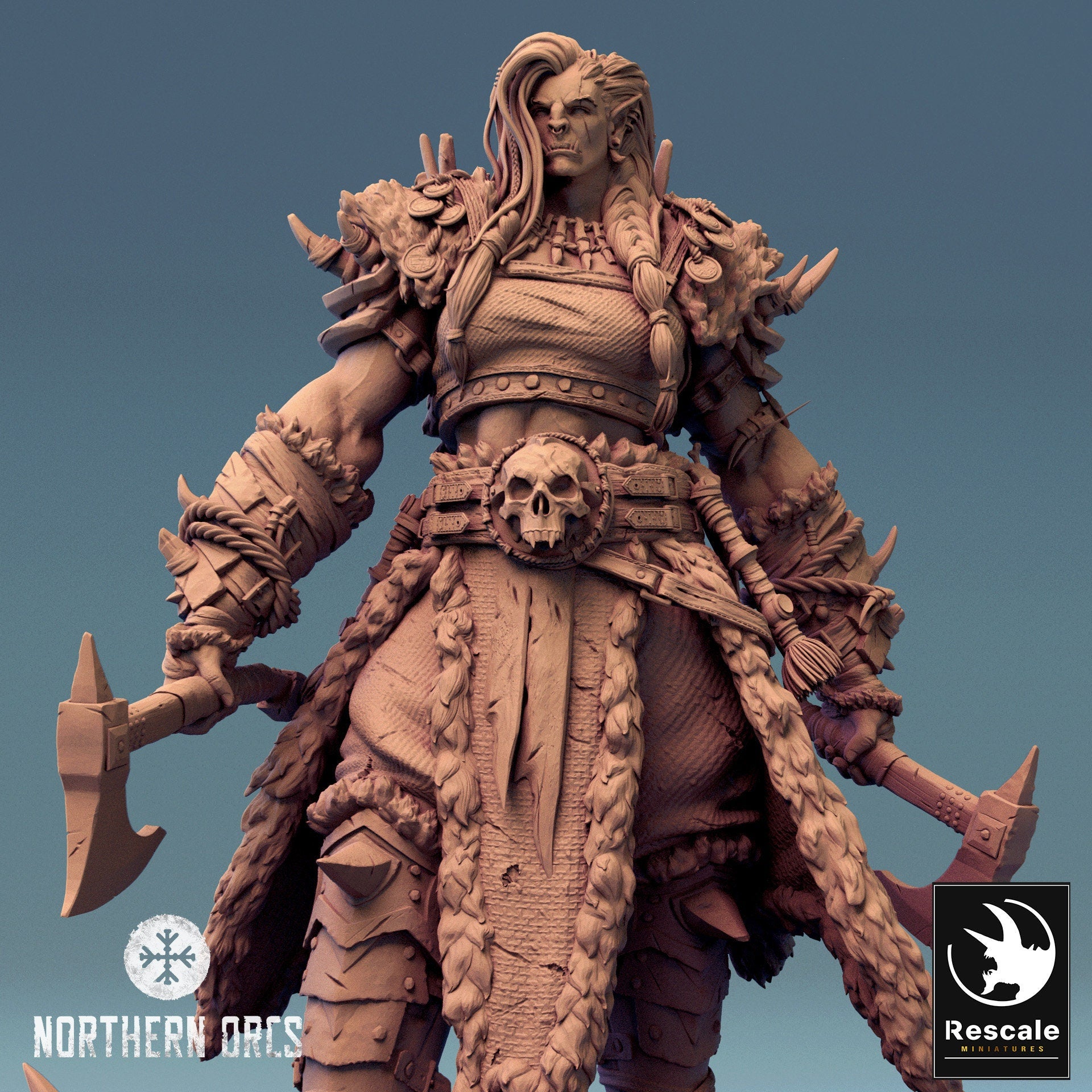 Queen Drakka, Rescale Miniatures | Dungeons and Dragons | Pathfinder | Table Top RPG | 3D Printed Model