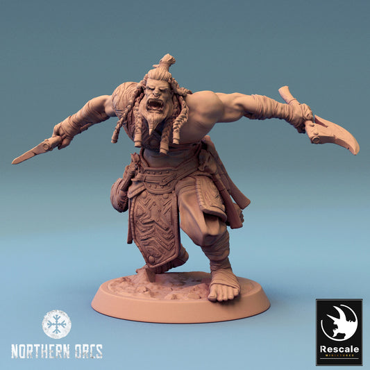 Orcs n' Axes, Rescale Miniatures | Dungeons and Dragons | Pathfinder | Table Top RPG | 3D Printed Model