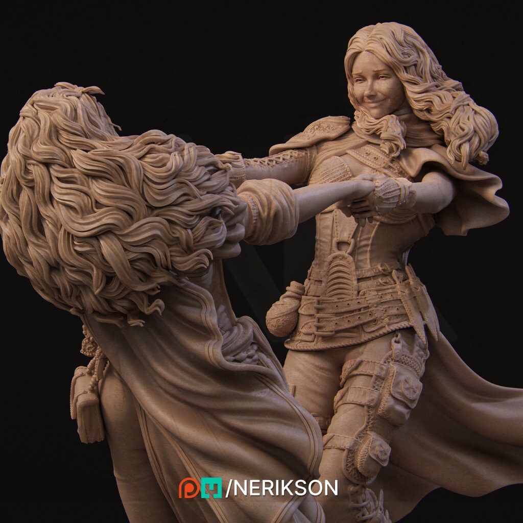 Ode to Joy, Statue, Ernest Nemirovsky | Dungeons and Dragons | Pathfinder | Table Top RPG | 3D Printed Model