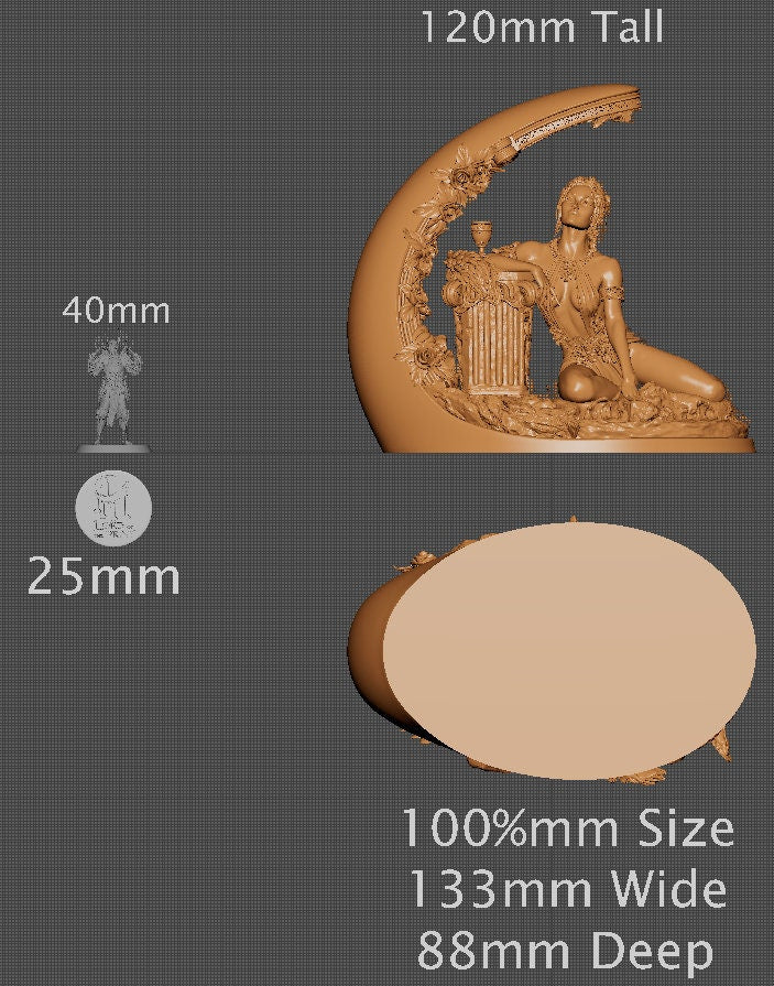 Summer, Statue | Aussie 3D Printed Miniatures and Terrain