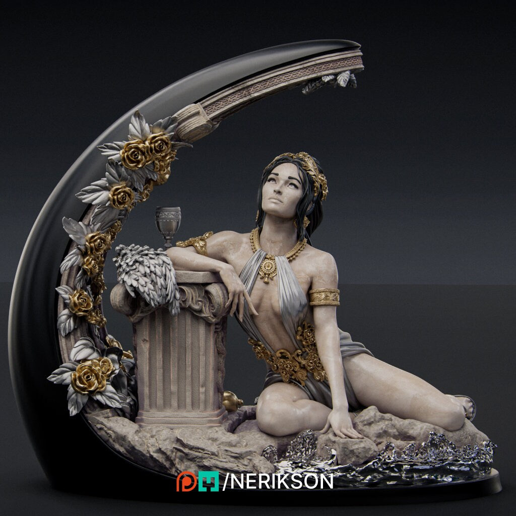 Summer, Statue, Ernest Nemirovsky | Dungeons and Dragons | Pathfinder | Table Top RPG | 3D Printed Model