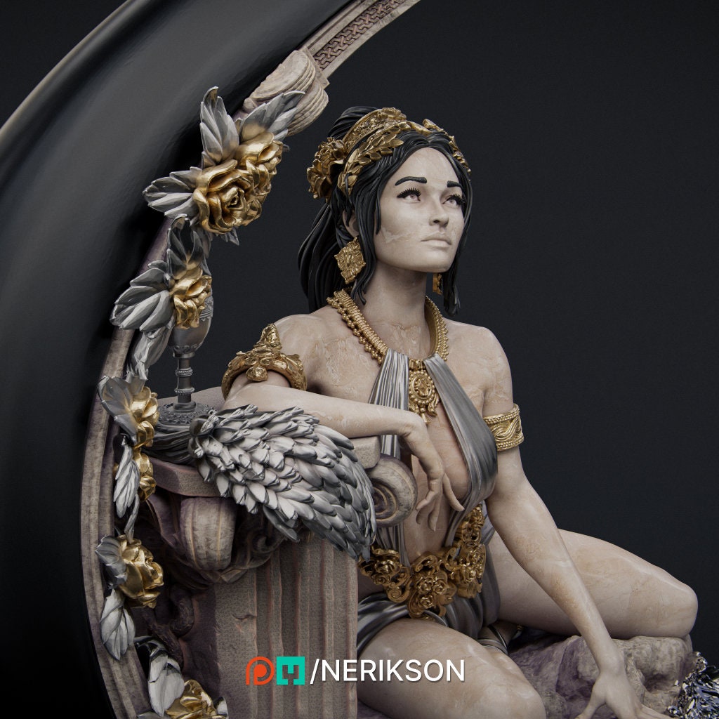 Summer, Statue, Ernest Nemirovsky | Dungeons and Dragons | Pathfinder | Table Top RPG | 3D Printed Model