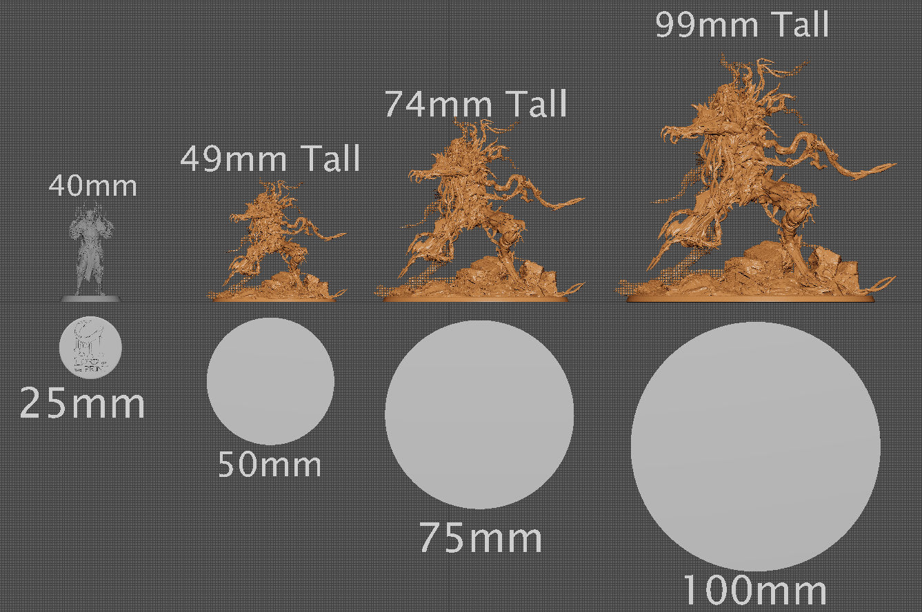 Dryad, Rescale Miniatures | Dungeons and Dragons | Pathfinder | Table Top RPG | 3D Printed Model