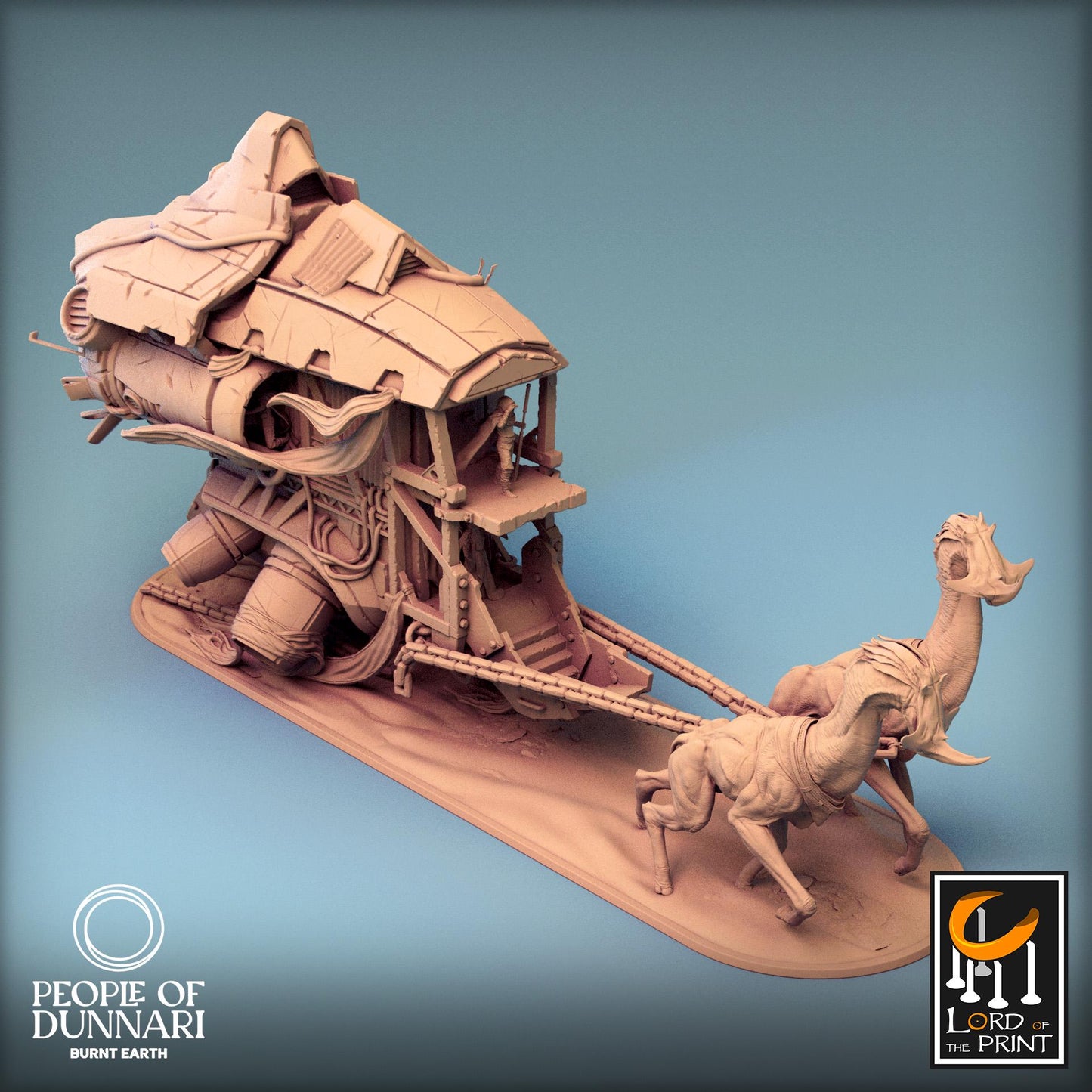 Dunnari Caravan, Rescale Miniatures | Dungeons and Dragons | Pathfinder | Table Top RPG | 3D Printed Model