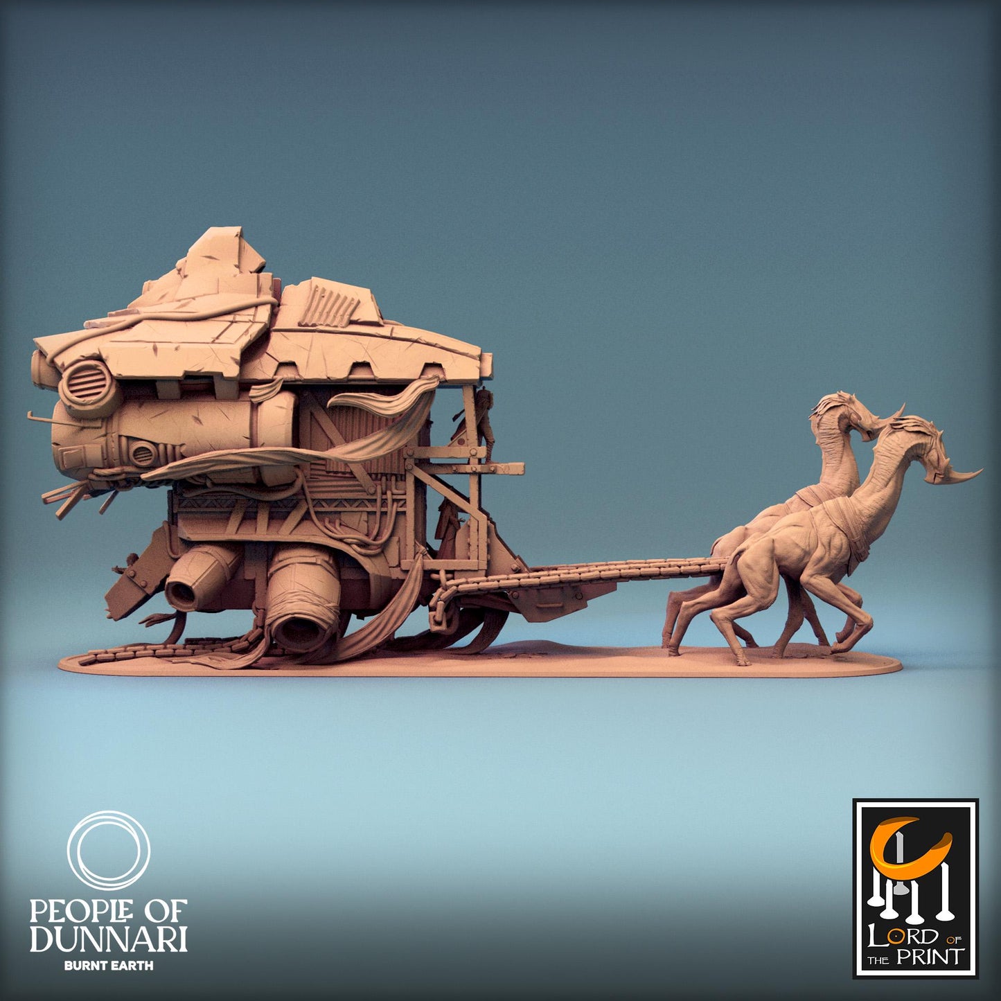 Dunnari Caravan, Rescale Miniatures | Dungeons and Dragons | Pathfinder | Table Top RPG | 3D Printed Model