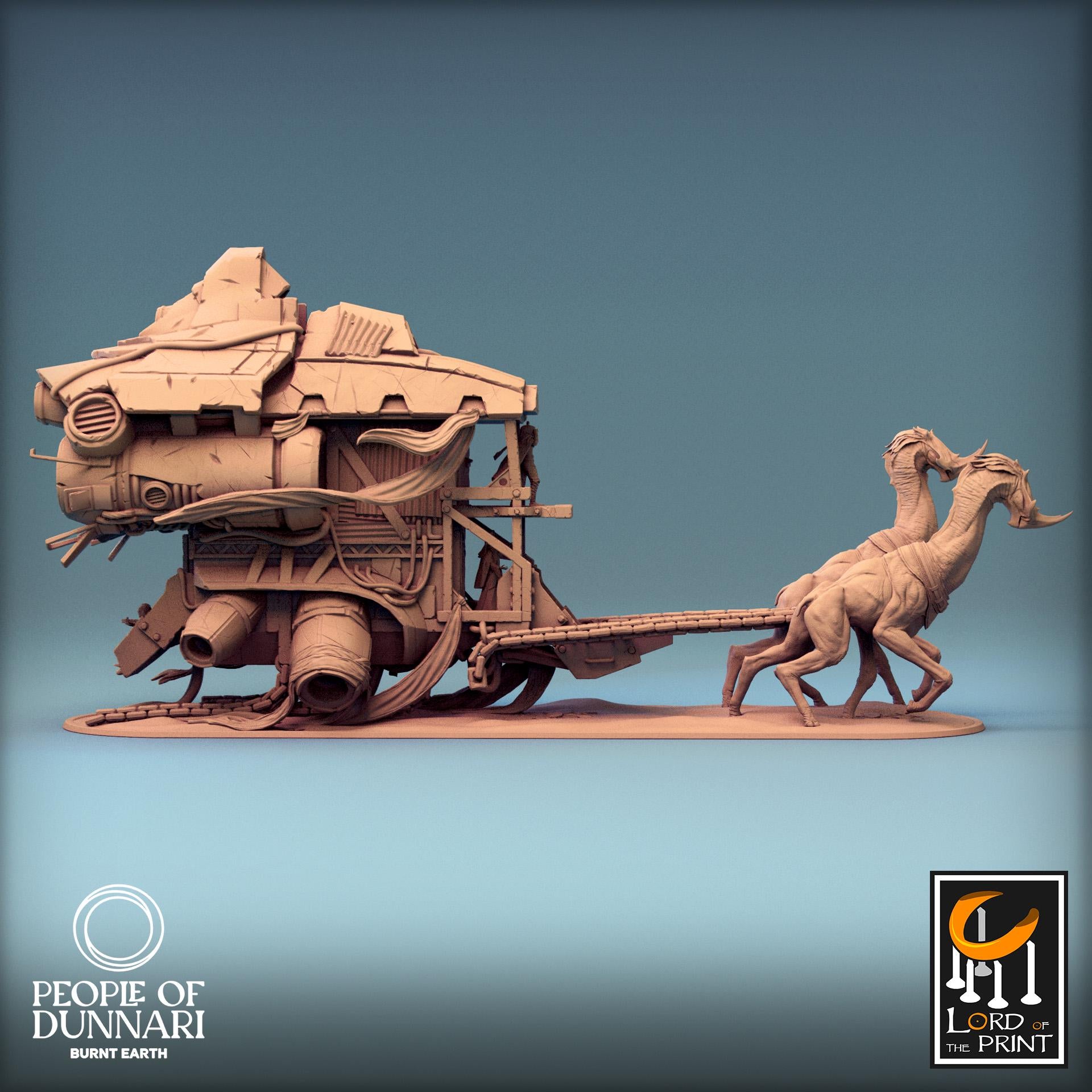 Dunnari Caravan, Rescale Miniatures | Dungeons and Dragons | Pathfinder | Table Top RPG | 3D Printed Model