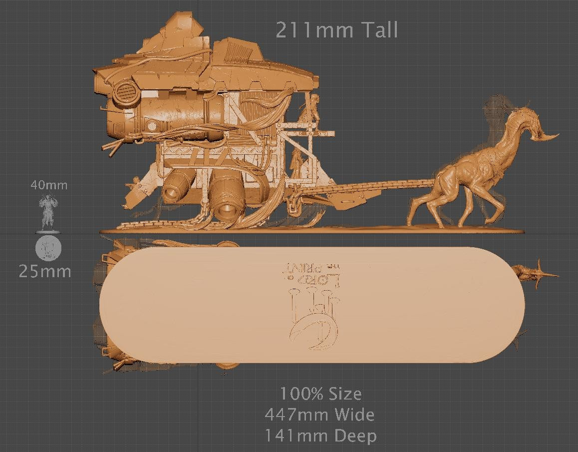 Dunnari Caravan, Rescale Miniatures | Dungeons and Dragons | Pathfinder | Table Top RPG | 3D Printed Model