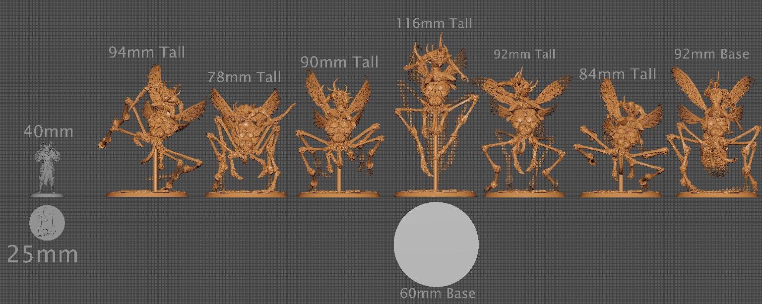 Dravon Riders, Rescale Miniatures | Dungeons and Dragons | Pathfinder | Table Top RPG | 3D Printed Model