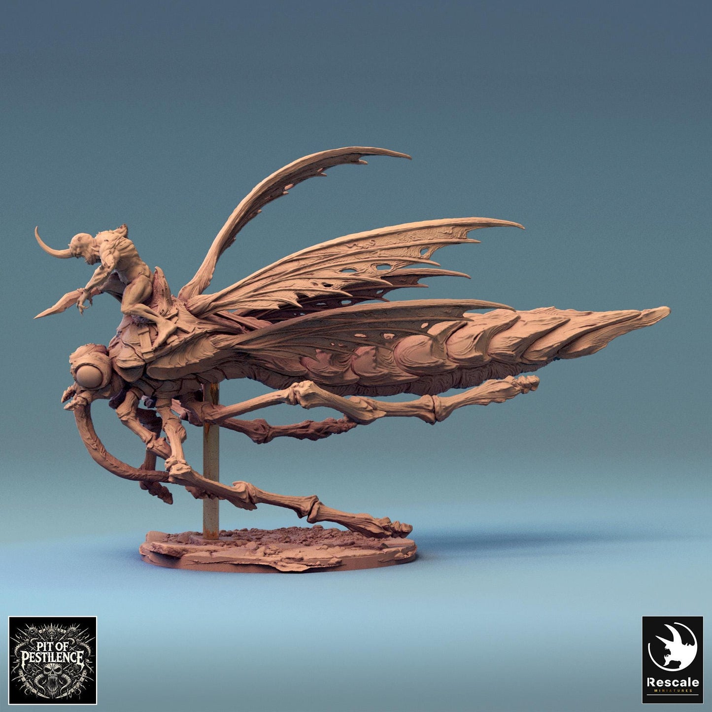 Dravon Riders, Rescale Miniatures | Dungeons and Dragons | Pathfinder | Table Top RPG | 3D Printed Model